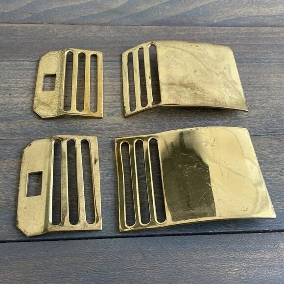 Lot of 4 Original Vintage Unmarked US Military Uniform Belts (UU) - Picture 4 of 8